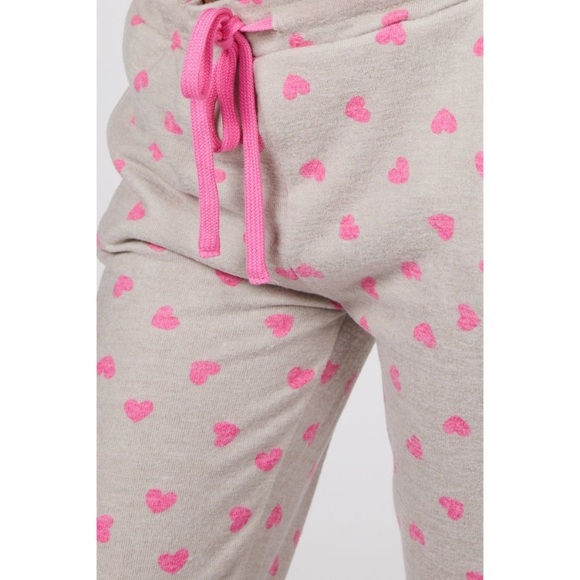 NEW Beach Riot Savannah Heart Sweatpants Joggers Pants, Tan Camel Pink, Dylan - Picture 4 of 13